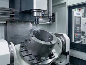 ジグ研から5軸マシニング加工への工法転換により、精度安定化とコスト大幅削減